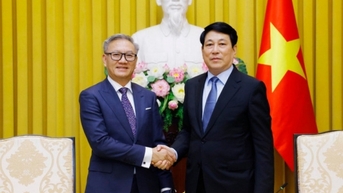 Chủ tịch nước Lương Cường tiếp Bộ trưởng Ngoại giao Lào thăm chính thức Việt Nam