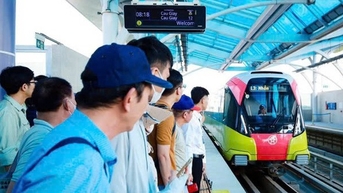 Gần 3,4 triệu khách đi metro Nhổn