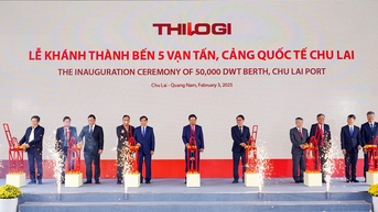 Lễ khánh thành Bến 5 vạn tấn, cảng quốc tế Chu Lai và xuất khẩu các lô hàng đầu năm Ất Tỵ 2025