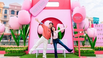 ‘Xin vía’ ngày Valentine, giới trẻ đổ về Ocean City tận hưởng thiên đường tình yêu ngọt lịm tim
