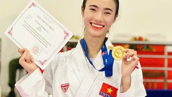 Gương mặt hứa hẹn của karate Việt Nam