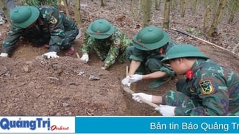 Quy tập 3 hài cốt liệt sĩ trong vườn nhà dân