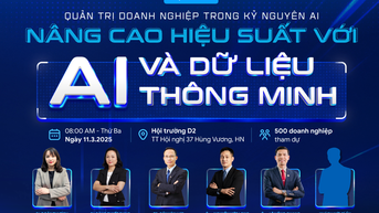 [FOR CEO, MANAGER] NÂNG CAO HIỆU SUẤT VỚI AI VÀ DỮ LIỆU THÔNG MINH