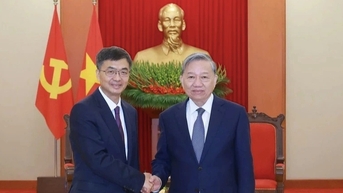 Tổng Bí thư Tô Lâm tiếp Bí thư Quảng Tây của Trung Quốc