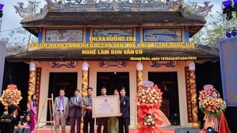 Nghề làm bún Vân Cù đón nhận danh hiệu Di sản văn hóa phi vật thể quốc gia