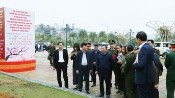 Lãnh đạo tỉnh kiểm tra công tác chuẩn bị chương trình Gặp gỡ đầu Xuân 2025
