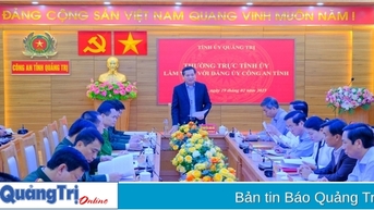 Thường trực Tỉnh ủy làm việc với Đảng ủy Công an tỉnh