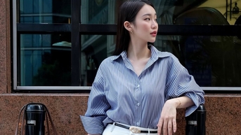 Bí quyết diện áo sơ mi thanh lịch nhưng vẫn thời thượng