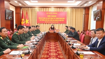 Bộ Quốc phòng triển khai nhiệm vụ công tác quốc phòng ở bộ, ngành Trung ương, địa phương năm 2025