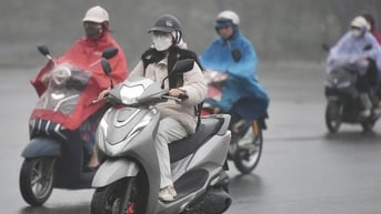 Không khí lạnh mạnh sắp đổ bộ, Trung và Nam Bộ mưa lớn cục bộ