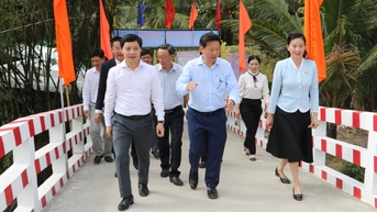 Báo Công lý phối hợp tổ chức khánh thành cầu giao thông nông thôn tại tỉnh Bến Tre