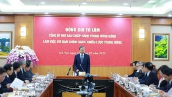 Tổng Bí thư làm việc với Ban Chính sách, chiến lược TW về mục tiêu tăng trưởng