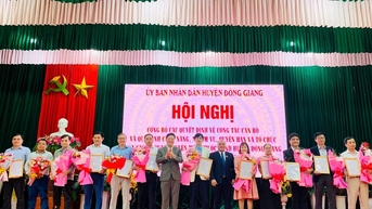 Đông Giang bổ nhiệm nhân sự các cơ quan chuyên môn thuộc UBND huyện sau sắp xếp