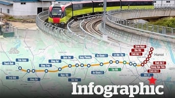 Sơ đồ tuyến metro hơn 65.000 tỉ đồng sắp khởi công ở Hà Nội