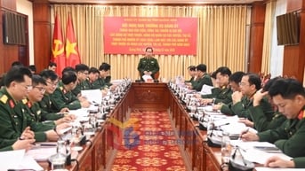 Đảng ủy Quân sự tỉnh Quảng Ninh làm việc với các Đảng ủy trực thuộc và Đảng ủy quân sự cấp huyện