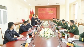 Hội đàm chúc mừng kỷ niệm 66 năm Ngày thành lập Bộ đội Biên phòng Việt Nam