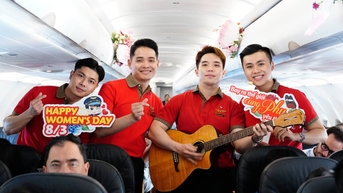 Vietjet giảm 83% giá vé nhân ngày Quốc tế phụ nữ 8/3