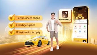 Đặt taxi nhanh chóng, dễ dàng trên ứng dụng LPBank
