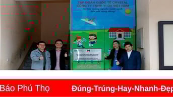 Bàn giao Công trình nhà vệ sinh và hệ thống máy lọc nước cho Trường Tiểu học Hương Lung, huyện Cẩm Khê