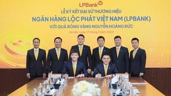 Quả bóng vàng Hoàng Đức được lựa chọn làm Đại sứ thương hiệu Ngân hàng Lộc Phát Việt Nam (LPBank