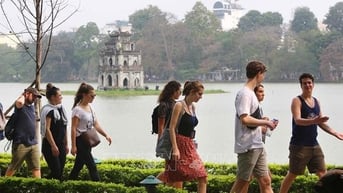 Khách quốc tế đến Hà Nội trong tháng 2 tăng 29,6%