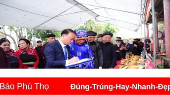 2025년 Ngoc Quan 마을 Ngoc Tan 공동 주택의 전통 축제