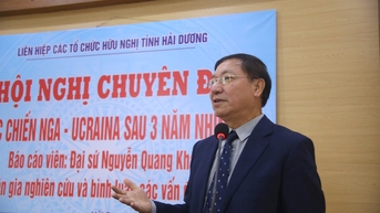 Liên hiệp Các tổ chức hữu nghị tỉnh nói chuyện chuyên đề về cuộc chiến Nga