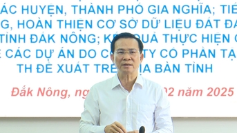 Đắk Nông khẩn trương cập nhật, điều chỉnh quy hoạch sử dụng đất để thúc...