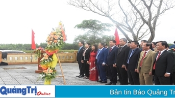 Lãnh đạo tỉnh Quảng Trị dâng hoa, dâng hương tại Di tích lịch sử Chi bộ An Tiêm 