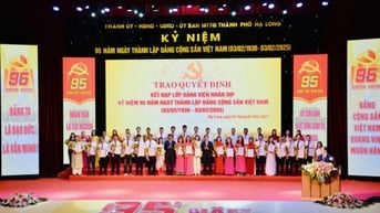 TP Hạ Long: Kỷ niệm 95 năm Ngày thành lập Đảng và trao Quyết định kết nạp 95 đảng viên mới