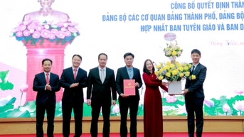TP Đông Triều: Công bố quyết định thành lập Đảng bộ và hợp nhất cơ quan trực thuộc 