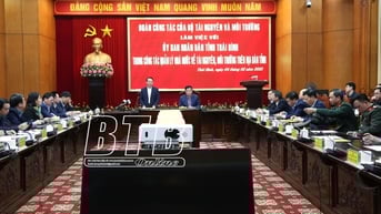 Đoàn công tác của Bộ Tài nguyên và Môi trường làm việc với UBND tỉnh