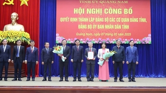 Quảng Nam thành lập Đảng bộ các cơ quan Đảng tỉnh và Đảng bộ UBND tỉnh