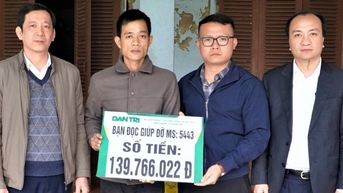 Bạn đọc Dân trí giúp đỡ bé gái bị ung thư hơn 200 triệu đồng