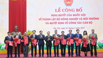 Bộ trưởng Bộ Nông nghiệp và Môi trường bổ nhiệm lãnh đạo các đơn vị trực thuộc
