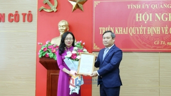 Đồng chí Lê Ngọc Hân giữ chức vụ Bí thư Huyện ủy, Chủ tịch UBND huyện Cô Tô