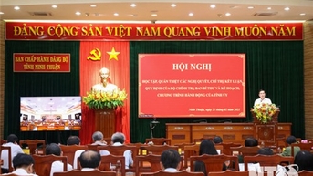 Tỉnh ủy: Quán triệt các nghị quyết, chỉ thị, kết luận, quy định của Bộ Chính trị, Ban Bí thư và kế hoạch, chương trình hành động của Tỉnh ủy