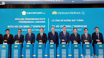 Tổng Bí thư Tô Lâm dự Lễ công bố đường bay thẳng Thành phố Hồ Chí Minh – Denpasar (Indonesia)