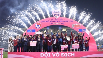 U.19 Phong Phú Hà Nam lên ngôi vô địch, Hồng Yêu được vinh danh đặc biệt