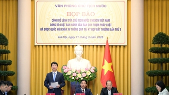 Công bố Lệnh của Chủ tịch nước về Luật Ban hành văn bản quy phạm pháp luật