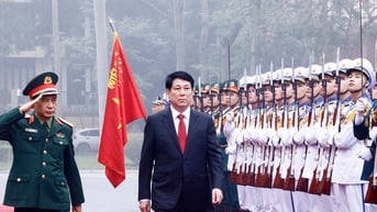 Chủ tịch nước Lương Cường làm việc với Bộ Quốc phòng về tổ chức Quân đội