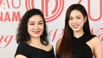 Hoa hậu Nguyễn Thị Huyền, Đỗ Thị Hà hiếm hoi chung khung hình