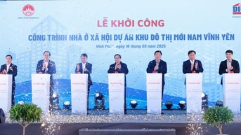 Thủ tướng bấm nút khởi công dự án nhà ở xã hội 7.000 tỉ đồng tại Vĩnh Phúc