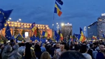 Biểu tình ủng hộ Liên minh châu Âu trước cuộc bầu cử lại ở Romania