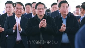 Thủ tướng dự Lễ khởi công xây dựng dự án Đường dây 500KV Lào Cai - Vĩnh Yên