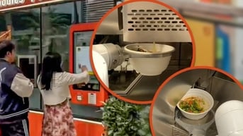 Quán mì chế biến món chỉ trong 48 giây, thực khách xếp hàng chờ thưởng thức
