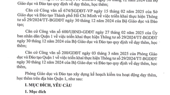 Quận 1 kiểm tra đột xuất hàng loạt trường học, trung tâm về dạy thêm, học thêm