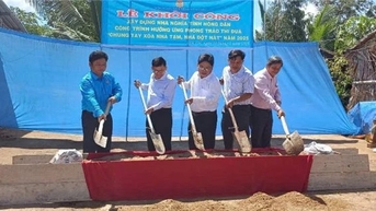 Bến Tre: Phấn đấu huy động 107 tỷ đồng từ các nguồn lực để xóa nhà tạm, nhà dột nát trong năm 2025