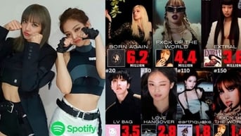 Jennie, Lisa Blackpink cùng thống trị bảng xếp hạng Spotify