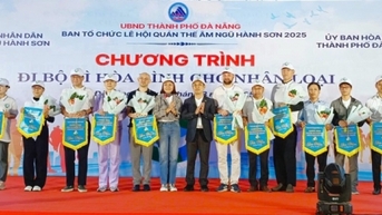 Đi bộ vì hòa bình nhân loại tại Đà Nẵng: lan tỏa tinh thần đoàn kết, yêu thương